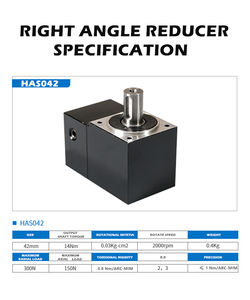 Réducteur à vis sans fin à angle droit Réduction efficace de la vitesse à 90 degrés - Product Image 4