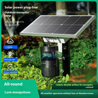 Lampe anti-moustiques LED solaire étanche avec inhalateur de CO2, indice IP65, répulsif extérieur pour cour et jardin