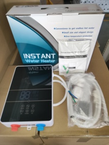 Calentador de agua eléctrico instantáneo a precio de fábrica, control táctil inteligente, LED, IPx4 a prueba de agua, para hoteles y hogares, 220v 3-6kw - Product Image 4