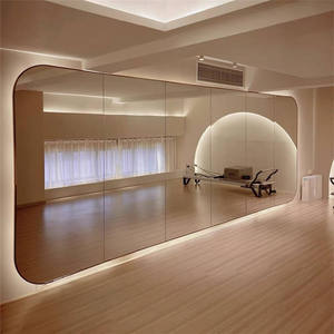 <span class=keywords><strong>Espejo</strong></span> de Vidrio Retroiluminado de Cuerpo Entero y Gran Tamaño con Luz LED para <span class=keywords><strong>Pared</strong></span> de Gimnasio o Estudio de Danza, Decoración para el Hogar al por Mayor - Product Image 1