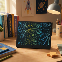 Tablette d'écriture LCD grand format 13 16 20 pouces pour enfants et adultes, bloc de dessin réutilisable avec stylet