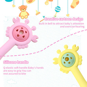 Mordedor de Silicona PP de Grado Alimenticio con Forma de Palma para Bebés Mayores de 3 Meses, Alivio y Calma para la Dentición - Product Image 5