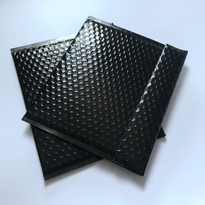 <span class=keywords><strong>Enveloppe</strong></span> à bulles en aluminium noir brillant, 100 pièces, sac de livraison express, échantillon gratuit - Product Image 3