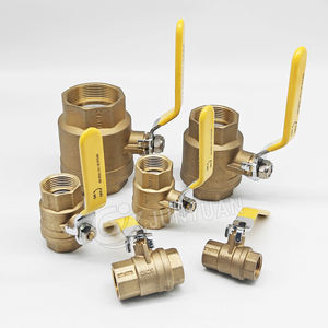 2 "Voll bohrung 2 Stück 600 WOG FPT Messing Kugel hahn 600 WOG Dn20 NPT Bronze Kugel hähne - Product Image 2