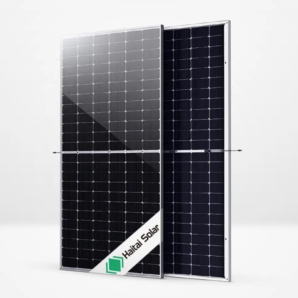 Precio al por mayor Haitai fotovoltaica PV módulo 450w 460w 550w 650w 660w Panel Solar 550w para Japón