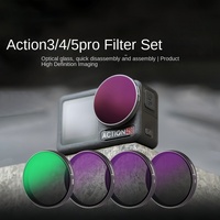 Filtres pour caméra d'action : Filtre polarisant CPL, Filtre à densité neutre ND, Lentille de protection UV compatibles avec Action 3/4/5 PRO