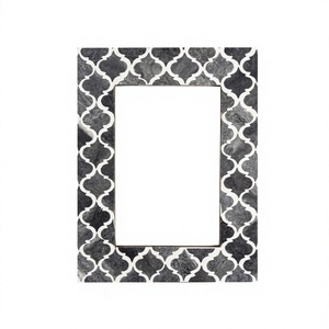 AZ ENTERPRISES Decorative Bone Inlay Resin <b>Mosaic</b> Photo Frame Luxury Home Accent Handmade Artisan Craft Eco-Friendly - Product Image 3
