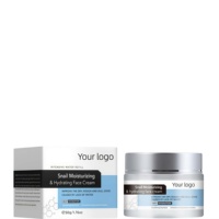 Crème Visage Professionnelle Bio Nourrissante à la Bave d'Escargot - Hydratante Anti-Acné pour Femmes Tous Types de Peau Routine Quotidienne de Soins de la Peau