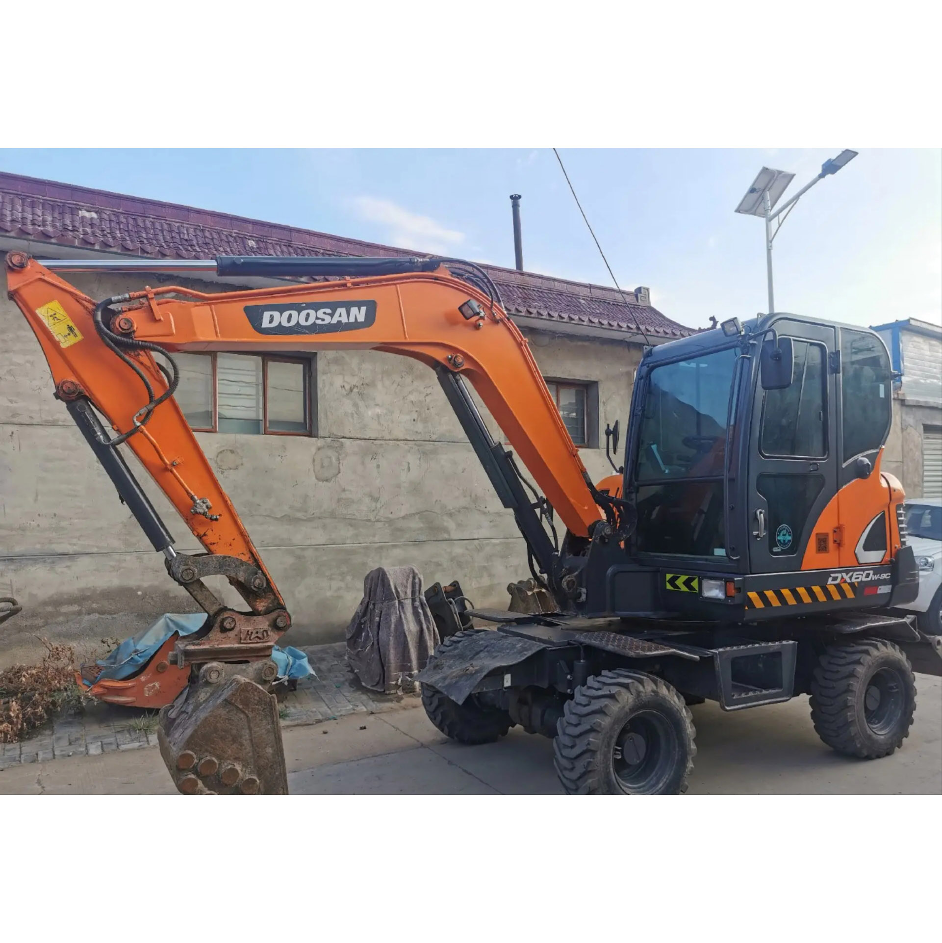 6ton Doosan Dx60 Dx55 мини-экскаватор б/у Doosan Dx55 гусеничный экскаватор