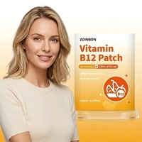 Patchs Énergétiques Personnalisés OEM à la Vitamine B12, Marque Privée, 30x30mm, Durée de Vie de 2 Ans, Approvisionnement en Gros
