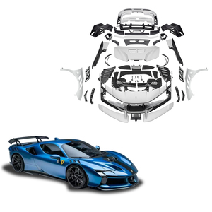 Kit carrosserie complet en fibre de carbone SF90XX, moulé en autoclave, avec lèvre avant Spider, finition brillante/mate, pour <span class=keywords><strong>Ferrari</strong></span> SF90 - Product Image 1