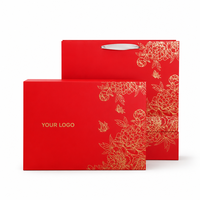 Boîte cadeau écologique en dattes rouges avec logo personnalisé, boîte à fermeture magnétique de qualité supérieure pour thé tonique, OEM ODM