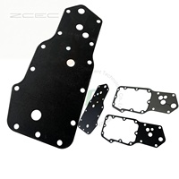 قطع غيار محرك ZCEC PC200-7 SAA6D102E-2، حشية رأس الفلتر 6732-51-4432 6732514432، حشية قلب مبرد الزيت، حشية، قلب مبرد الزيت