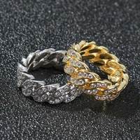 Bague Fealux personnalisée en argent sterling 925 avec inscription gravée, style hip-hop, moissanite, pour homme et femme, bijoux fins