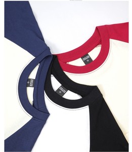 T-<span class=keywords><strong>shirt</strong></span> Oversize en Coton Lourd 240 GSM à Manches Raglan et Contraste, Personnalisable avec Logo OEM, pour Hommes et Femmes, Vente en Gros, <span class=keywords><strong>Lot</strong></span> d'Été - Product Image 2
