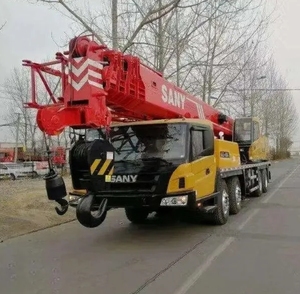 รถเครนรถบรรทุกไฮดรอลิกเคลื่อนที่ได้50ตัน2023โมเดลความสูงยก60เมตรชิ้นส่วนหลักของปั๊มเครื่องยนต์จีน - Product Image 1