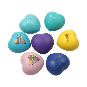 PU Foam Custom Shape Heart Stress <b>Ball</b> with Custom Logo for 5-7 Year Olds-Stress Relieving Toy - Product Image 3
