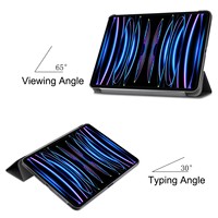IPad kılıfı Pro 11 inç 2024 PU Flip akıllı kapak manyetik üç katlı standı Tablet kılıfı iPad kılıfı Pro M2 11 inç