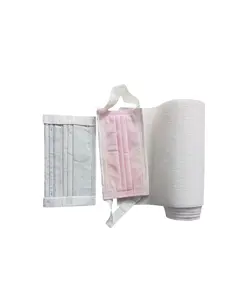 3ply Disposable Most popular Protective 1 Dimension Wide Elastic Nonwoven Facemask Earloop for Hospital