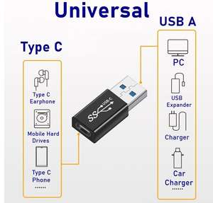 Venta al por mayor USB 3,1 5/10Gbps Transferencia DE DATOS OTG Conector USB a macho a USB C Adaptador hembra Conector tipo C - Product Image 2