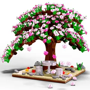 Arredamento per la casa simulazione cherry tree building blocks decorazione d'interni in stile giapponese ornamenti paesaggistici 1 vendita