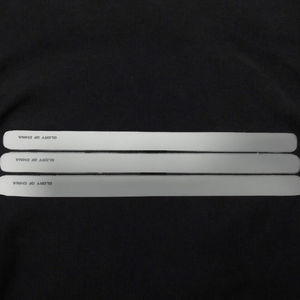 맞춤형 3D 실리콘 3D 실리콘 열 전달 라벨 의류 및 티셔츠 열 적용 롤 모양에 대한 광택 양각 목 패치 - Product Image 6