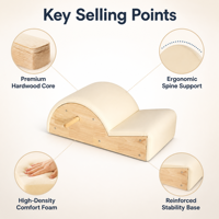 Correcteur de posture en bois d'acajou et d'érable pour Pilates, équipement de gym Step Barrel