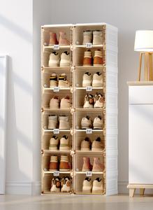 2026 Meuble de <span class=keywords><strong>rangement</strong></span> empilable écologique pour chaussures, étagère à chaussures, support de <span class=keywords><strong>rangement</strong></span> pour placard et armoire - Product Image 3