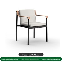 Ensemble de canapés d'extérieur en aluminium nordique de luxe moderne, 5 places, meubles de jardin surdimensionnés, design ergonomique, respectueux de l'environnement, résistant à la rouille