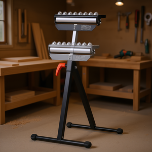 Support à roulettes pliable réglable Vevor, capacité 300 lb, 26,8-42,5 pouces, pour le travail du bois - Product Image 2