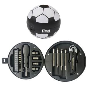 Custom Soccer Ball Shaped Tool <b>Set</b> with Multi-Function Gadgets for Personalized Promotional <b>Gift</b>, Compact & Portable - Product Image 1
