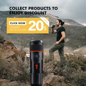<span class=keywords><strong>Cafetera</strong></span> Espresso Portátil de 12V, Mini, de Acero Inoxidable ABS, 15 Bares de Presión, <span class=keywords><strong>Adaptador</strong></span> <span class=keywords><strong>para</strong></span> Auto, Uso Doméstico, Hotel, Exterior, Eléctrica - Product Image 5