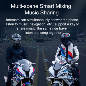 Casque de <span class=keywords><strong>moto</strong></span> avec interphone Y12 Pro, écouteurs sans fil, communication audio mains libres, casque étanche - Product Image 4