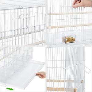Agence de <span class=keywords><strong>recrutement</strong></span> en gros usine cage à oiseaux à vendre grand perroquet blanc cage en fil métallique cage à oiseaux de caille - Product Image 5
