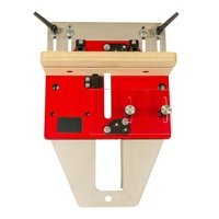 Gabarit de positionnement pour tenons en alliage d'aluminium personnalisable pour table de défonceuse, pour assemblages boîte et à languettes, pour le travail du bois