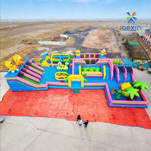 Prix d'usine, <span class=keywords><strong>parc</strong></span> d'attractions gonflable géant en PVC de 0,55 mm personnalisé pour enfants, qualité commerciale, ville de divertissement gonflable - Product Image 3