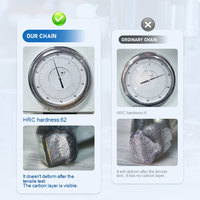 Nouvelles chaînes à neige pour pneus de voiture en acier allié KU 205-225 mm, type diamant, sécurité d'urgence, vitesse maximale de 40 km/h