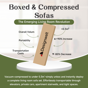 Juego de Sofás Comprimidos, Muebles Versátiles que Ahorran Espacio, Sofá Cama Plegable, Sofá Doble de Tela para Sala de Estar y Casa de Huéspedes - Product Image 5