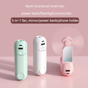 Xách Tay Cầm Tay Mini <span class=keywords><strong>5</strong></span> Trong <span class=keywords><strong>1</strong></span> <span class=keywords><strong>Fan</strong></span> Có Thể Gập Lại Có Thể Sạc Lại 1200MAh <span class=keywords><strong>Fan</strong></span> Điện Ngân Hàng Bàn Cầm Tay Đèn Pin Mini <span class=keywords><strong>Fan</strong></span> - Product Image 6