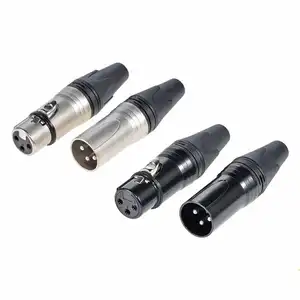 Ip68 Audio Neutriker Mannelijke Vrouwelijke Geluid Microfoon Mixer Audio Jack Socket 3pin Mini Xlr Adapter Connectoren