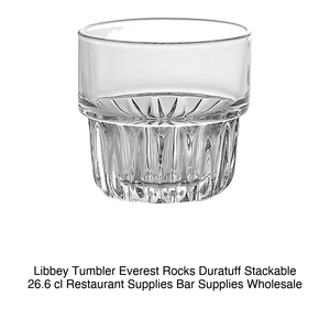 Verre à whisky Everest 26,6 cl H 8,6 cm Ø 8,6 cm Duratuff empilable Libbey - Product Image 2