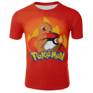 T-shirt 3D a maniche corte da uomo taglie forti, economica, sostenibile, con stampa teschio <span class=keywords><strong>Pikachu</strong></span>, stile hip-hop - Product Image 4