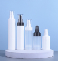 Bouteilles en plastique PP personnalisées de haute qualité 30ml/50ml/80ml/100ml/120ml Pompe à lotion sans air Sérigraphie Couleur personnalisée En stock