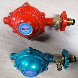 Regulador de Gas Doméstico de Corte Automático, Reductor Manual de Baja Presión para Cilindro, Serie 300 de Aluminio, Marca SANSHENG, Serie 300 de Aluminio SS - Product Image 3