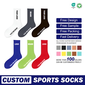 Chaussettes de sport personnalisées Unisexe Toutes saisons Matériel <span class=keywords><strong>Original</strong></span> Chaussettes Personnaliser en usine Toutes chaussettes Hommes Femmes - Product Image 2