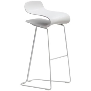 Silla de Barra de Hierro Estilo Nórdico Minimalista Color Crema, para Hogar, Bar, Sala de Estar, Isla, Cafetería, Taburete Alto de Diseño - Product Image 5