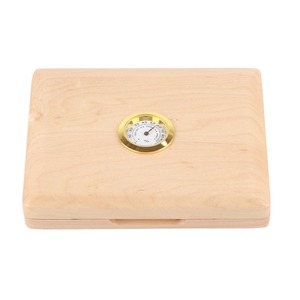 Boîte <span class=keywords><strong>de</strong></span> rangement pour 5 roseaux <span class=keywords><strong>de</strong></span> saxophone et <span class=keywords><strong>clarinette</strong></span> en bois massif avec hygromètre couleur bois naturel - Product Image 6