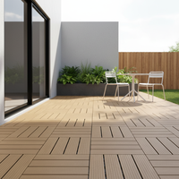 Dek Lantai Luar Ruangan Tahan Air dan Tahan Lama dari Komposit WPC, Ukuran Standar, Warna Sesuai Pesanan, Sampel Gratis Tersedia, Cocok untuk Taman dan Kebun, DIY