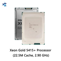 Prosesor Server Gold 5415+ 12-Core 24-Thread 22.5MB Cache 2.90GHz LGA4677 150W untuk Komputasi Pusat Data Perusahaan