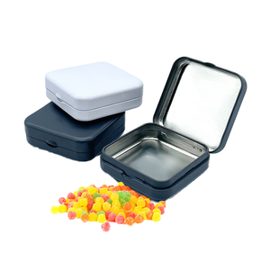 Boîte <span class=keywords><strong>en</strong></span> fer carrée 95 à couvercle rabattable pour outils de beauté, clé USB, câble de données, cosmétiques, bijoux et petits objets - Product Image 1